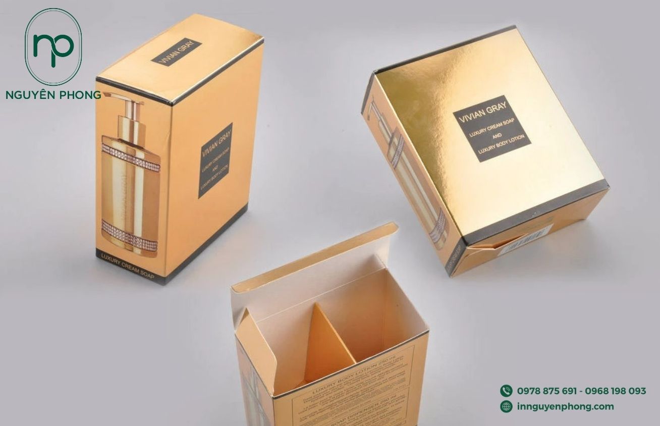 In hộp metalize đựng mỹ phẩm